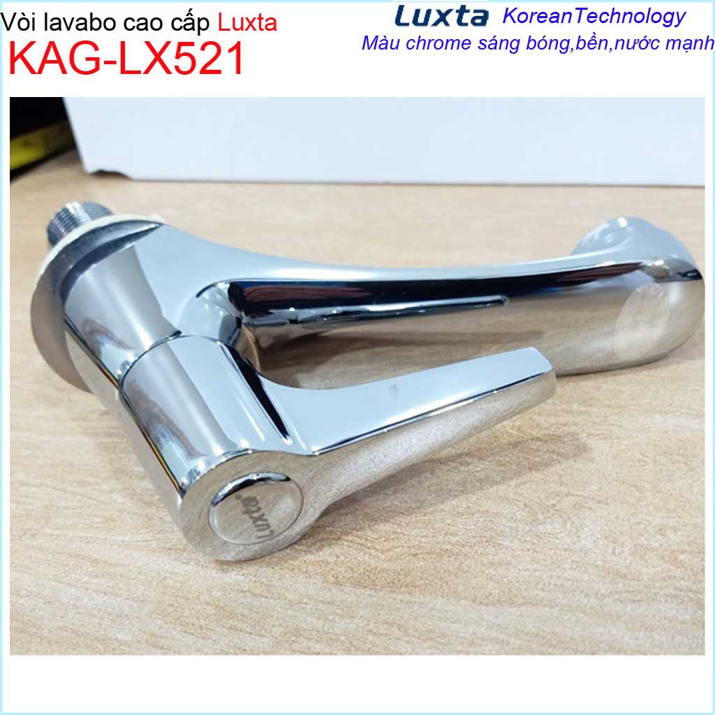 Vòi lavabo lạnh Luxta tay gạt, vòi chậu rửa cao cấp Luxta KAG-LX521