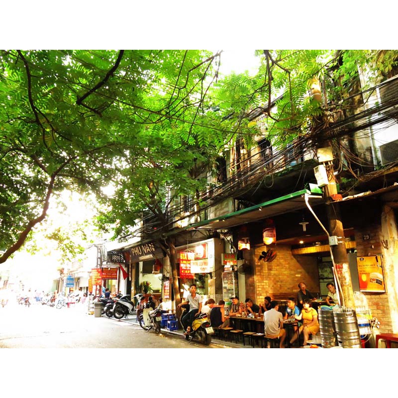 Tranh Dán Tường Khổ Lớn địa danh nổi tiếng Văn Miếu Quốc tử Giám, Phố cổ Hà Nội kích thước theo yêu cầu, không giới hạn