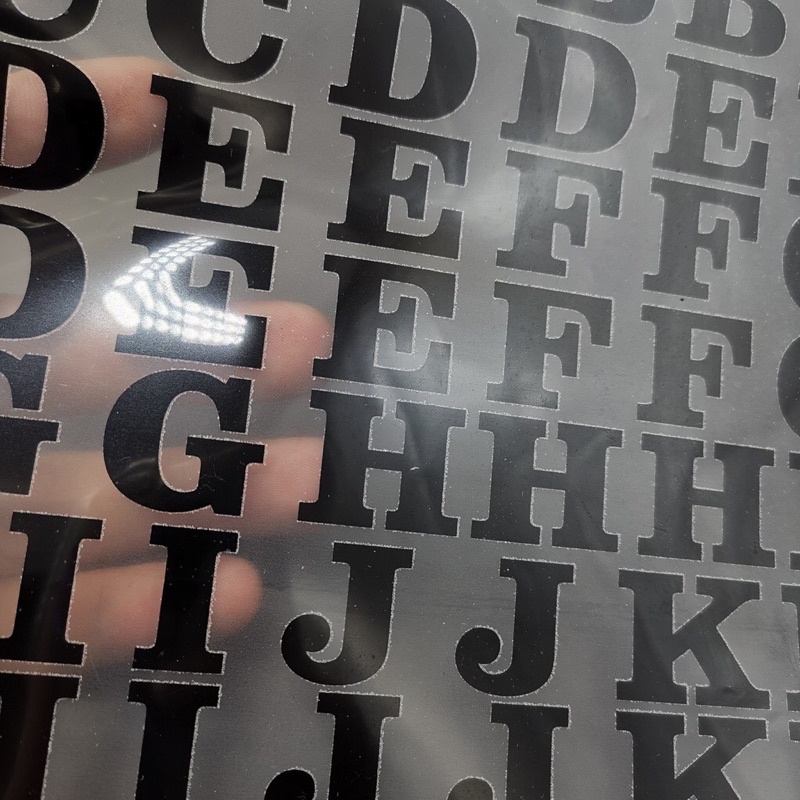 Rinart.vn | Decal in áo Chữ cái theo tên ủi trực tiếp lên vải