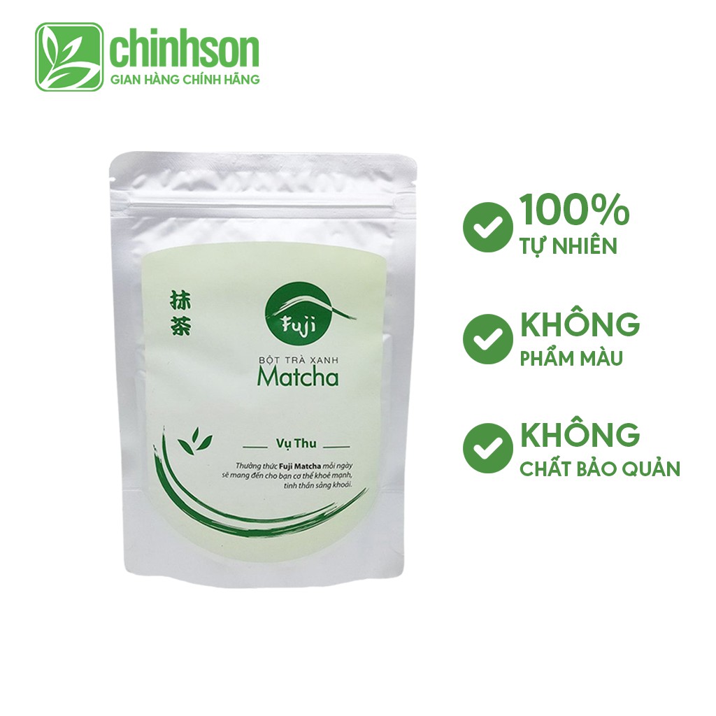 Bột Trà Xanh Nguyên Chất Fuji Matcha Thu 30g - Đắp Mặt | Trà Chính Sơn