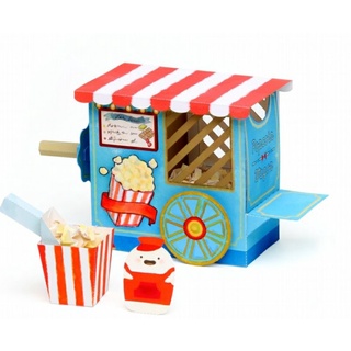 Mô hình giấy 3d mini xe bắp rang