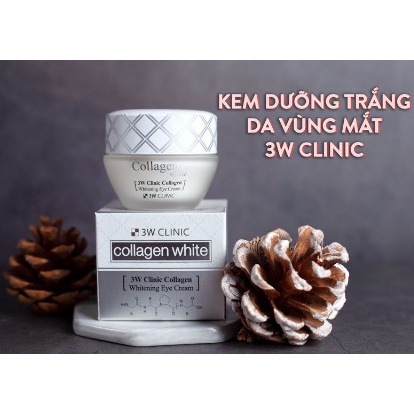 KEM DƯỠNG DA VÙNG MẮT 3W CLINIC COLLAGEN WHITENING EYE CREAM 35ml