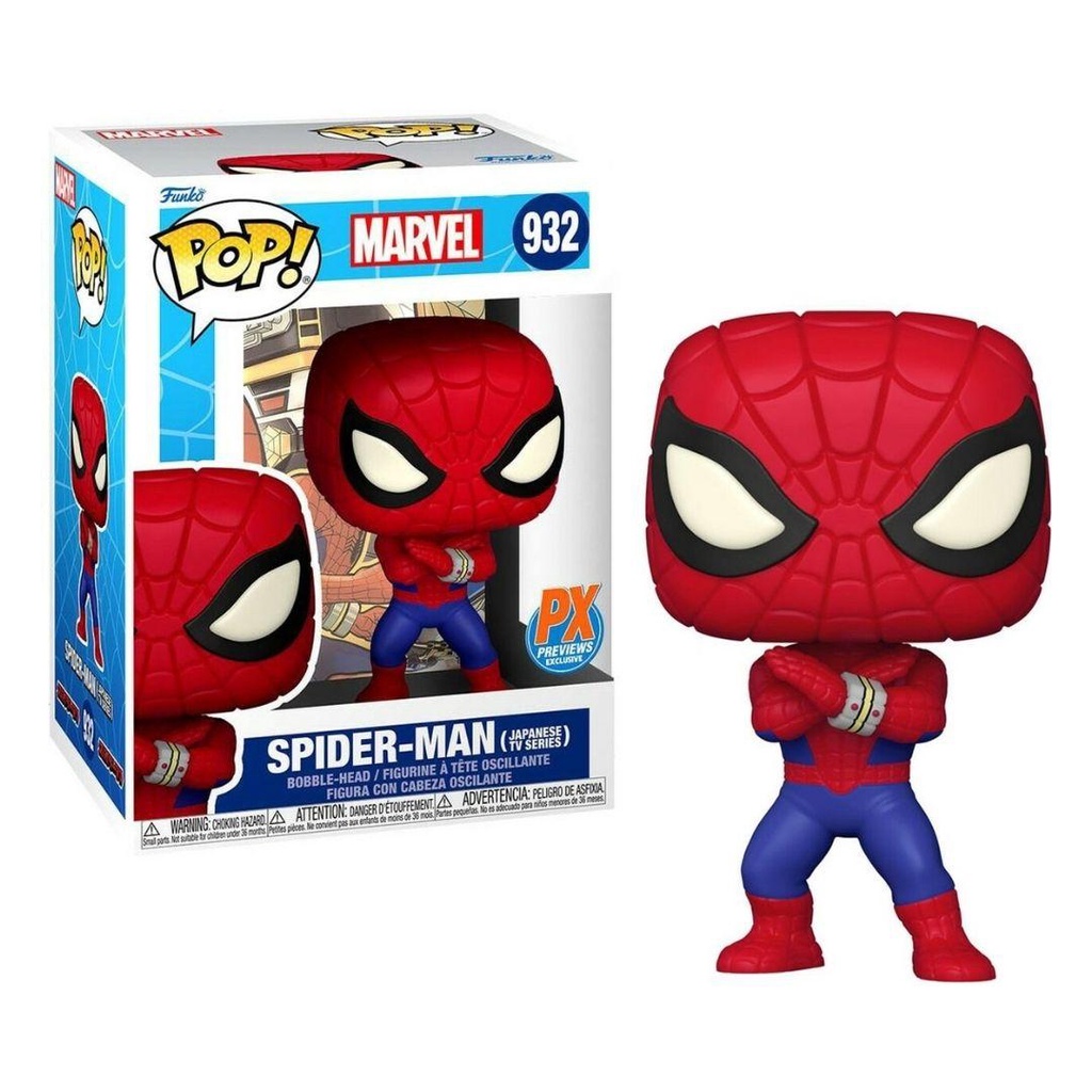 Mô hình Marvel Spider Man 10cm 932 Japanese TV Series Funko Pop Mô hình tĩnh Nhựa PVC CHÍNH HÃNG MỸ MVFKP21