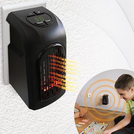 [Tặng Bọt Biển Tắm] Quạt sưởi mimi, máy sưởi mini ấm tiết kiệm điện Handy Heater có hẹn giờ, cắm điện trực tiếp