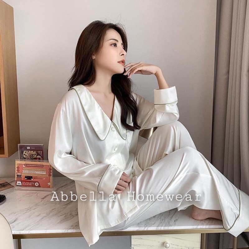 SIÊU PHẨM đồ bộ nữ pyjama tiểu thư sang chảnh phong cách hàn quốc xinh xắn, bộ ngủ, pijama ,SOMNIA