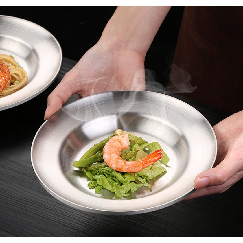 Dĩa đựng pasta inox 304 cách nhiệt 2 lớp SSGP SD0358