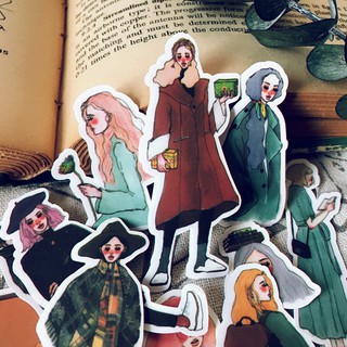 Sticker cô gái thời trang hiện đại (gói nhỏ)