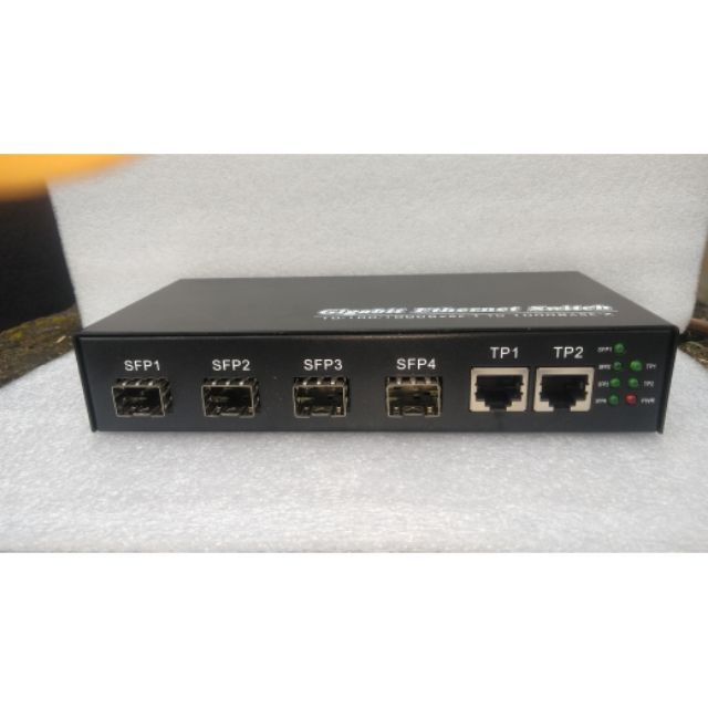 Switch Quang 4 Cổng SFP, 2 Cổng Lan ( Full Gigabit )