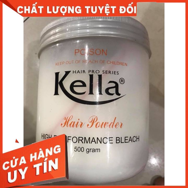 Bột Tẩy Tóc Kella Trắng 500g (hộp màu trắng )chaatsv  bột siêu min -tẩy mạnh ít rát da đầu-dùng chosalon tóc