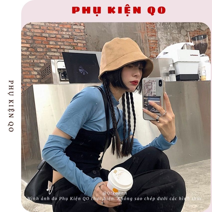 Mũ buket da lộn sang chảnh BUK26