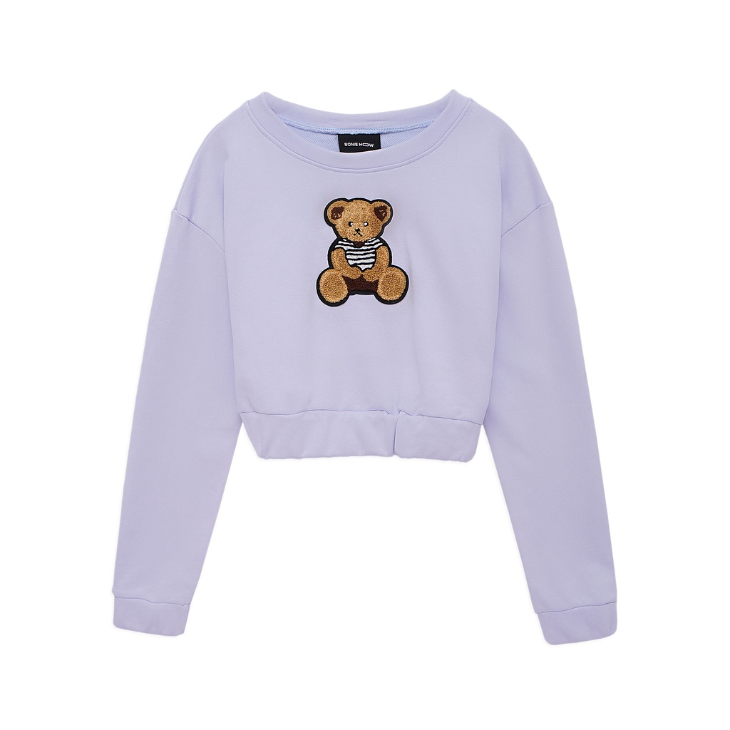 Áo Crop Nữ Sweatshirt Teddy Bear , Chất Nỉ Dày Dặn , WC000017,SOMEHOW