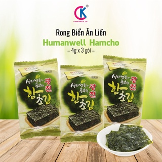 Rong biển (Lá Kim) Vị Dầu Oliu trà xanh Ăn Liền Hữu Cơ - NK Hàn Quốc date mới