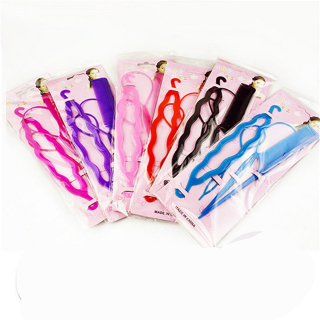 Bộ Phụ Kiện Tóc Dụng Cụ Tạo Kiểu Tóc Nữ Wina Bộ 4 Món Tạo Kiểu Tóc Wina