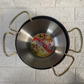 Chảo sâu lòng inox 2 quai. size từ 16-18-20-22cm