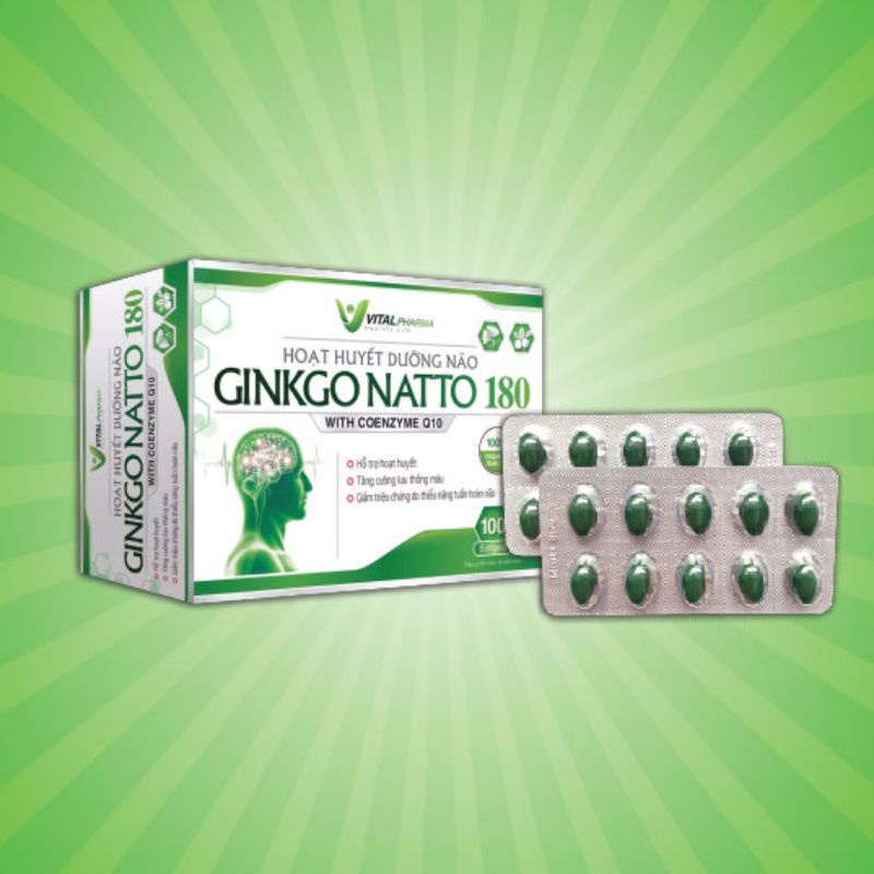 GINKGO NATTO 180 Hoạt huyết dưỡng não(TPCN) bổ não