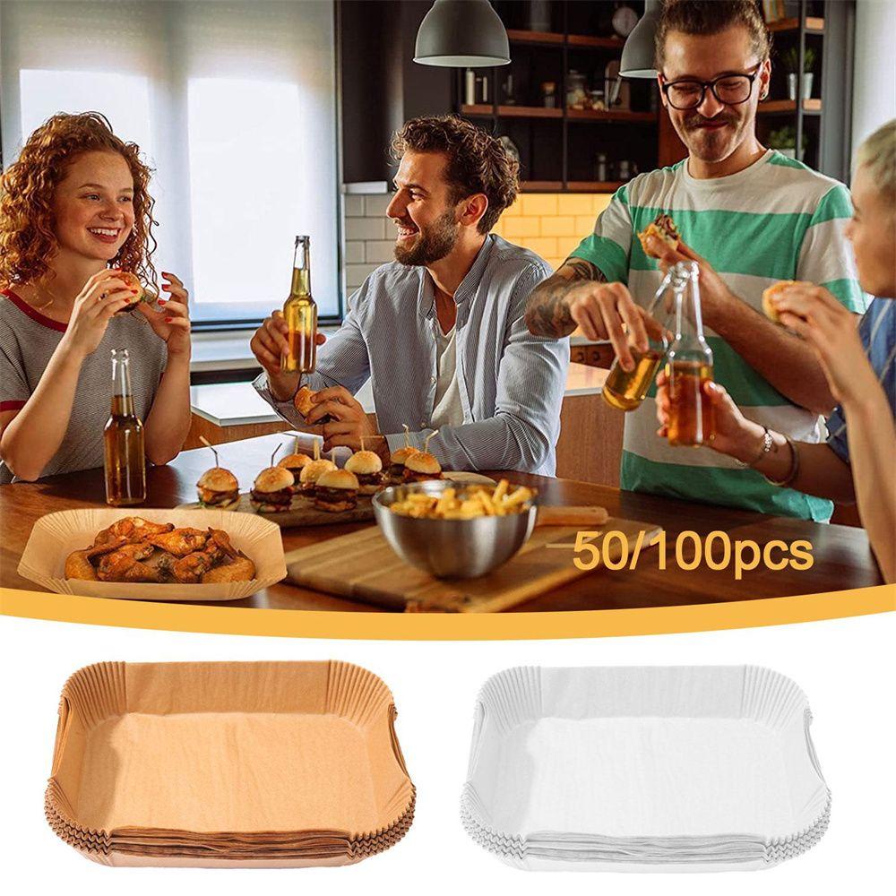 Bộ Giấy Lót Nồi Chiên Không Dầu Hình Chữ Nhật 1 50 / 100x 50 / 100x