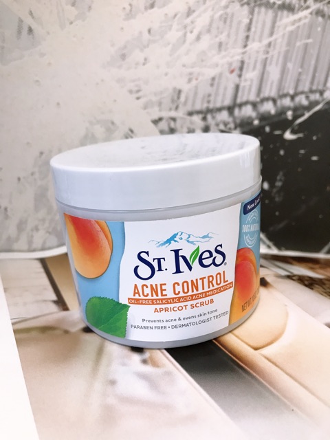 Tẩy tế bào chết toàn thân St.Ives Blemish Control Apricot Scrub 283g | BigBuy360 - bigbuy360.vn