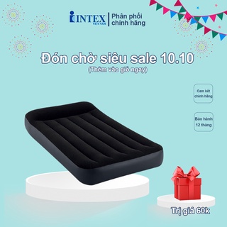 Đệm hơi,nệm hơi đơn 99cm công nghệ mới tích hợp gối đầu INTEX 64141, Siêu bền