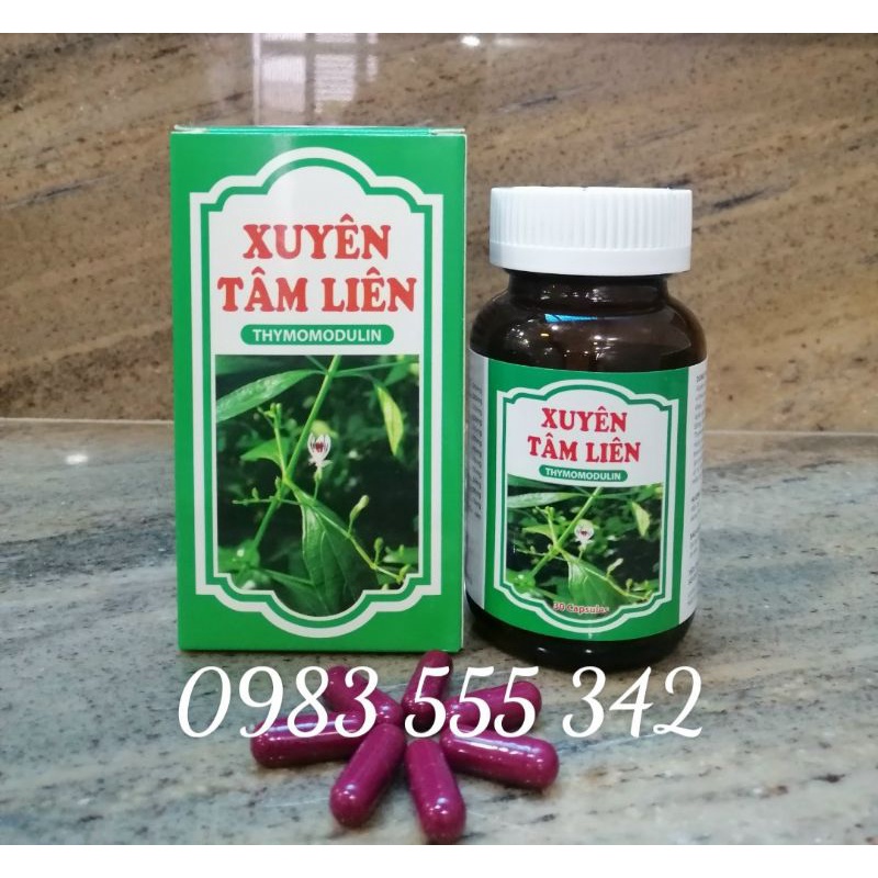 XUYÊN TÂM LIÊN - VIÊN UỐNG THẢO MỘC HỖ TRỢ PHÒNG NGỪA CÁC VẤN ĐỀ VỀ HÔ HẤP - HỘP 30 VIÊN