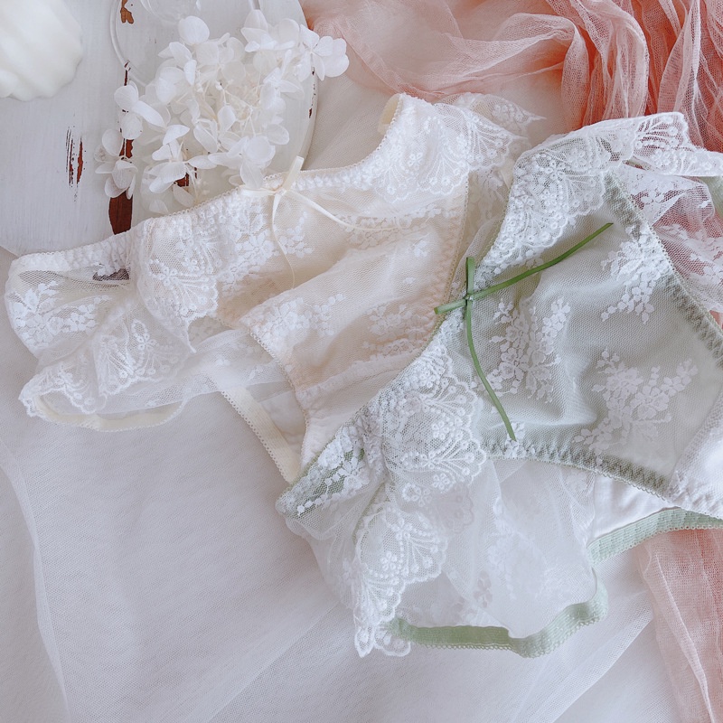 Quần Lót 100% Cotton Lưng Thấp Thêu Họa Tiết Quyến Rũ Thoải Mái Cho Nữ