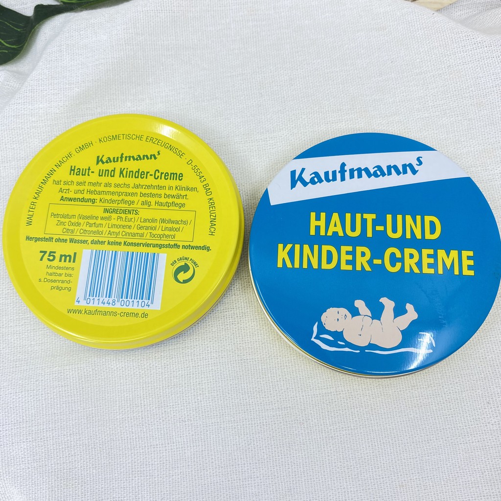 Kem bôi hăm Kaufman 75ml dưỡng da chống hăm cho bé