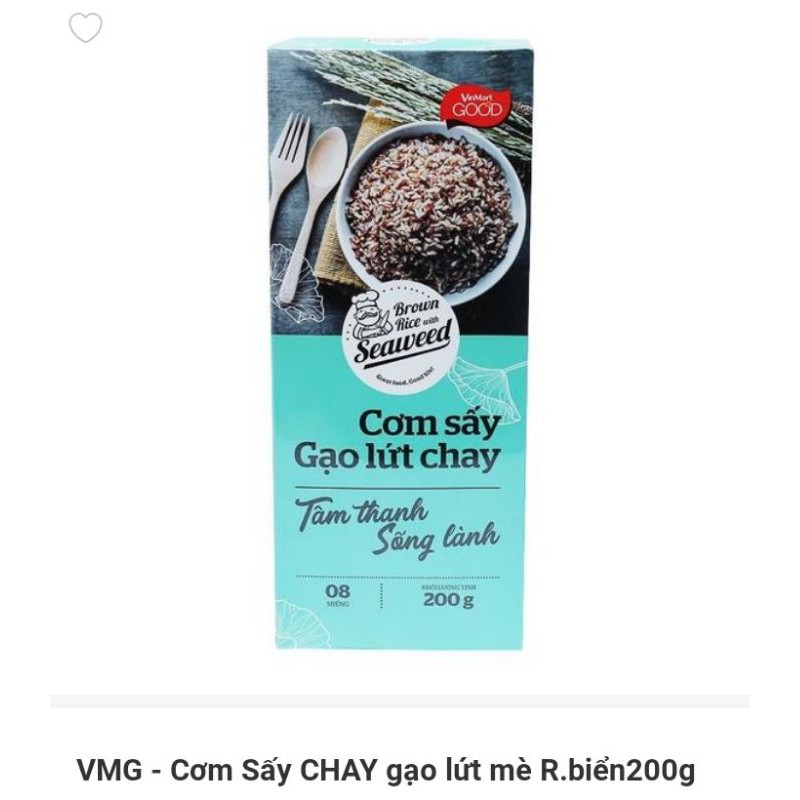 Cơm sấy chà bông gạo lứt 200g Vinmart Home / Cơm sấy gạo lứt chay rong biển 200g