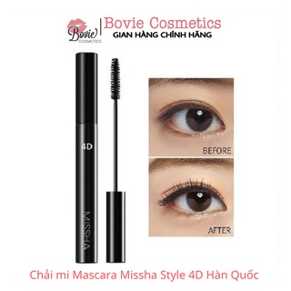 Chải chuốt mi Mascara Missha Style 4D Hàn Quốc không lem