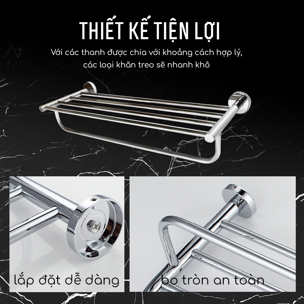 Giàn Treo Khăn Phòng Tắm Inox 304 Đúc HIWIN Y- 5039