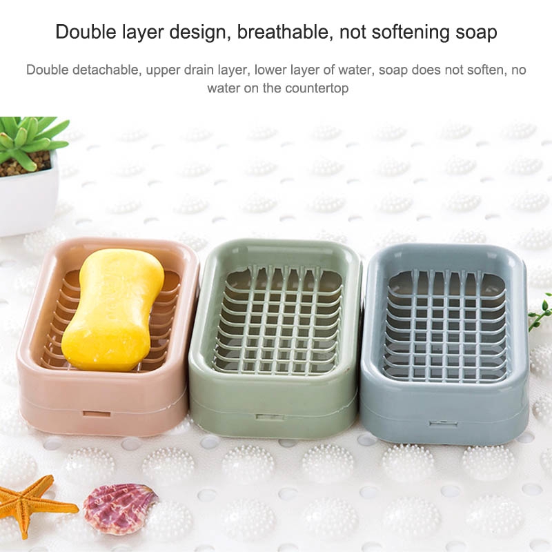 1 Khay Nhựa Để Xà Phòng Chống Trượt | BigBuy360 - bigbuy360.vn
