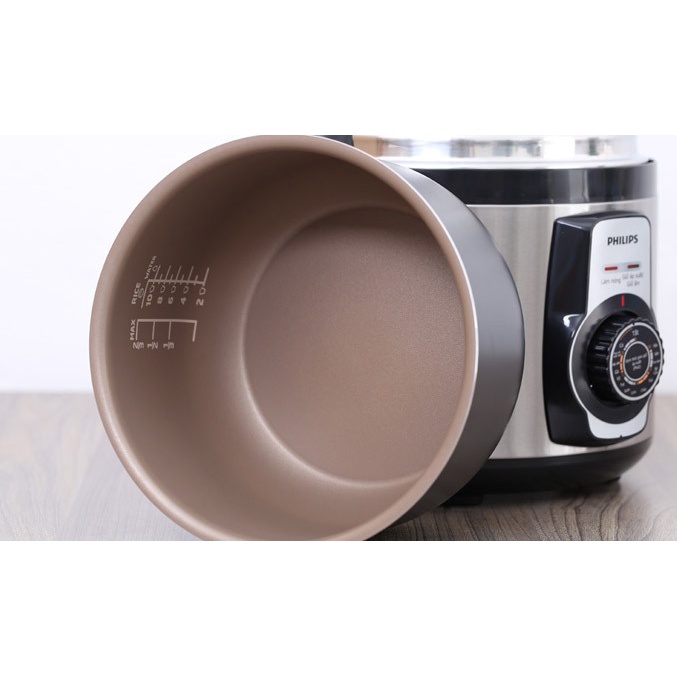 Nồi áp suất điện cơ đa năng Philips HD2103 - 900W, dung tích 5L, bảo hành 2 năm | Hàng chính hãng