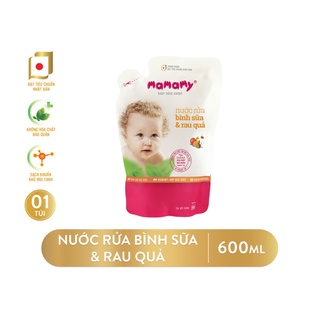 Nước rửa bình sữa và rau củ quả Mamamy 600ml