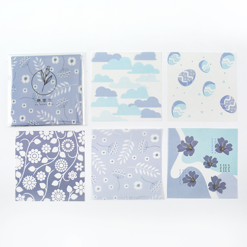 Set 30 tờ giấy trang trí họa tiết xinh xắn đáng yêu
