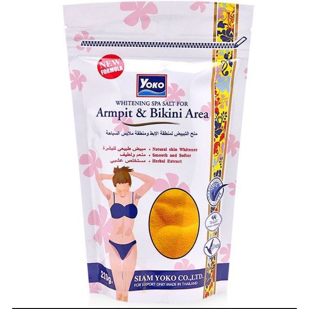 Muối Tắm Tẩy Tế Bào Chết Làm Sáng Da Vùng Nách Và Bikini YOKO WHITENING SPA SALT