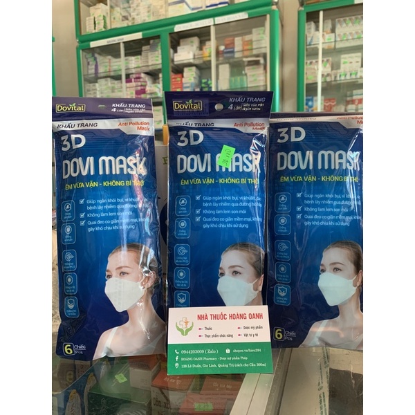 KHẨU TRANG DOVI MASK 3D