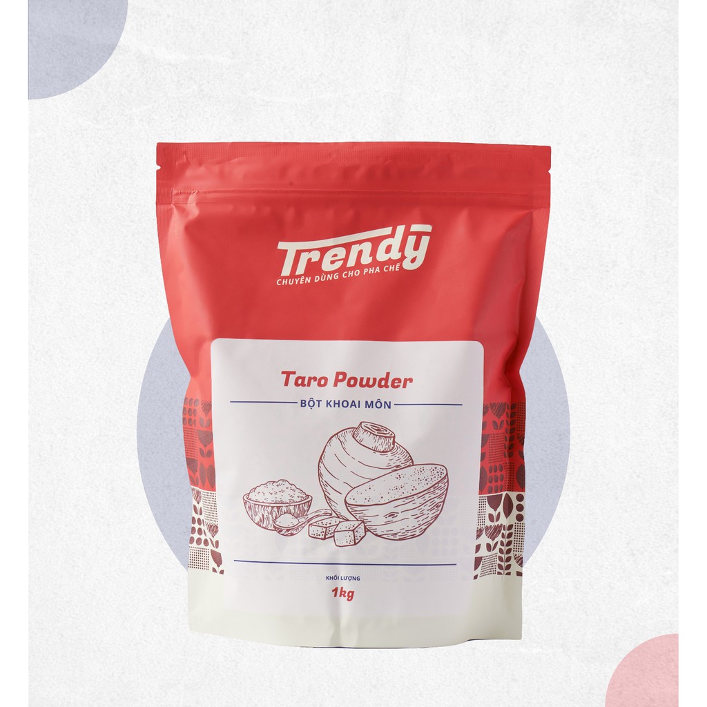 Bột khoai môn Trendy gói 1kg - nguyên liệu pha chế dòng giá rẻ