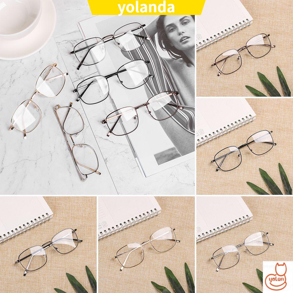 Kính mát kim loại gọng vuông phong cách cổ điển thời trang dành cho nam và nữ