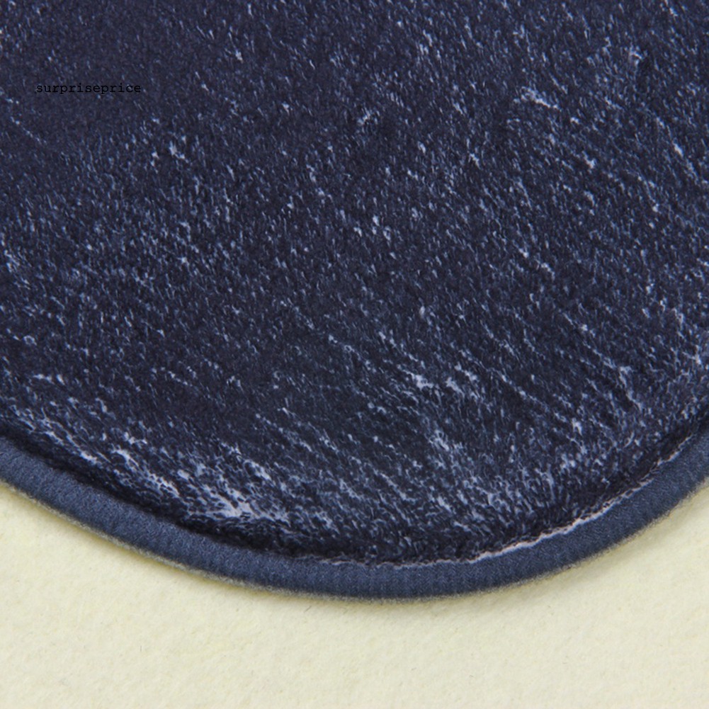 Thảm trải sàn nhung san hô chống trượt in chữ và hình vui nhộn 40 x 60cm