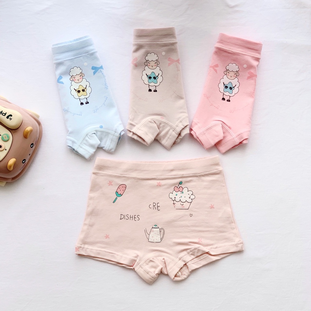 Set 3 Quần Chip Đùi Bé Gái Quảng Châu Cao Cấp Dày Dặn Co Giãn Tốt Nhiều Mẫu Ngộ Nghĩnh Đáng Yêu