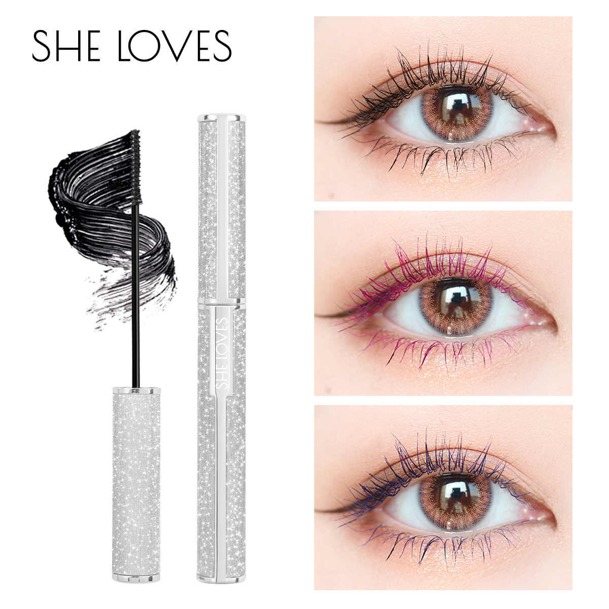 [Hàng mới về] Mascara Sheloves Chống Thấm Nước Và Mồ Hôi Uốn Cong Lông Mi