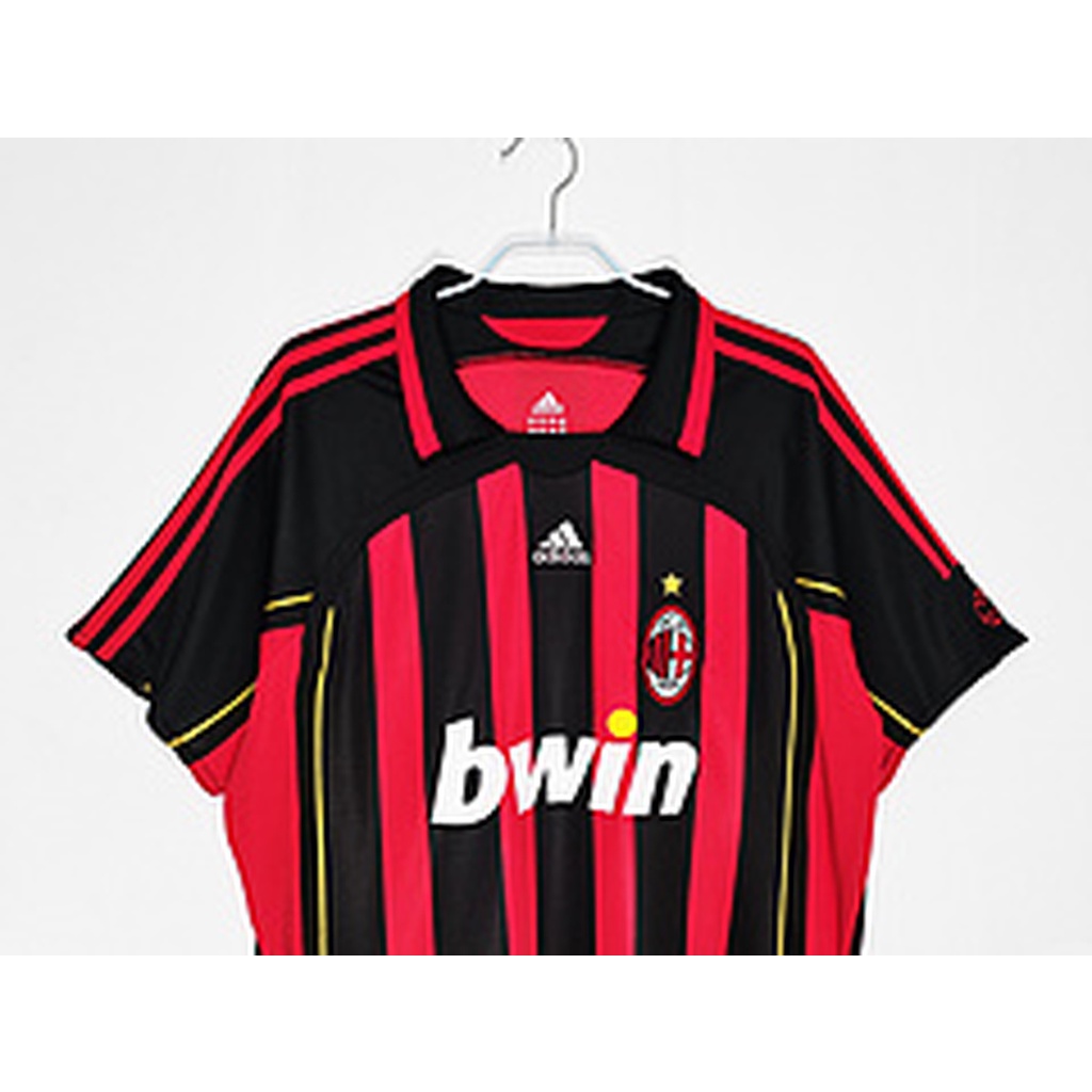 Áo Thun Thể Thao Bóng Đá Ngắn Tay Đội Nhà AC Milan Mùa Giải 2006 / 07 S-XXL