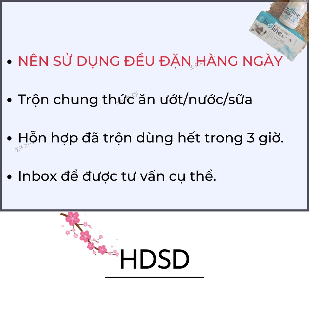 [Gói dùng thử] Men Vi Sinh Cho Chó Mèo BIOLINE MBR9, Men tiêu hóa cho chó mèo, Giảm tiêu chảy Táo bón Biến