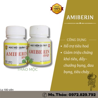 Berberin Học Viện Quân Y 100v/ AMIBERIN HVQY