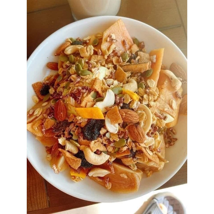 500GR Ngũ cốc hạt dinh dưỡng Granola NHII FOOD thực phẩm sạch nhà làm