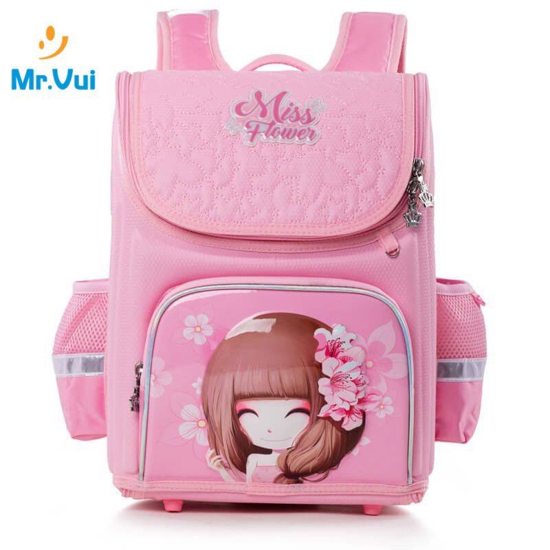 Balo chống gù Mr Vui 881 cho bé gái từ lớp 2-4