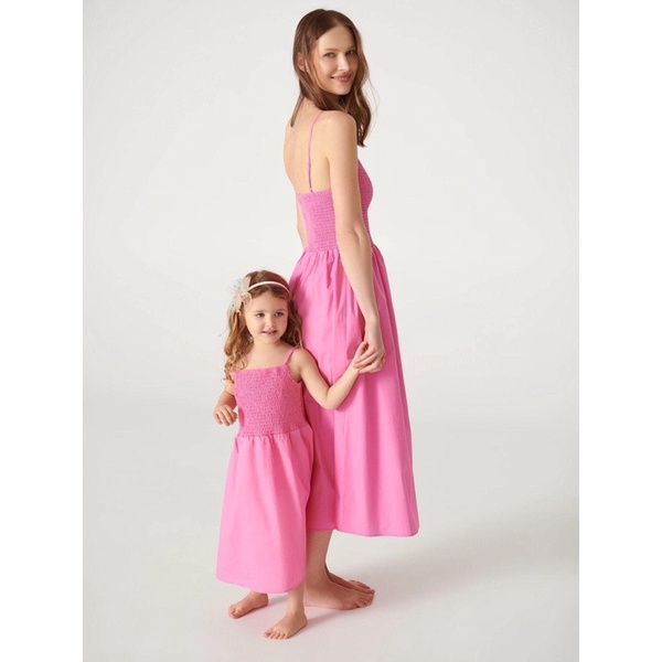 Váy 2 dây  hồng bé gái vợt sale