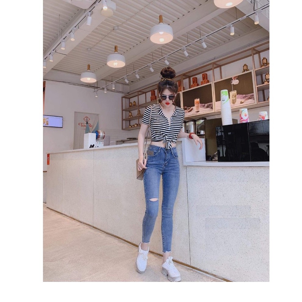 quần jean nữ lưng cao xịn hình thật chất đẹp đủ size 26 đến 30 3ms 548 | BigBuy360 - bigbuy360.vn