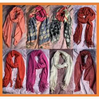 Khăn Len Dài,Khăn Sợi Dệt Nhiều Màu(ảnh thật)