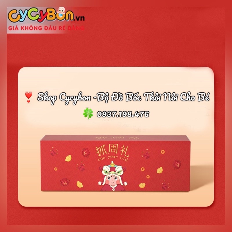[Hộp Quà Bốc Thôi Nôi Cho BÉ GÁI 1 Tuổi] Có 20 Món Mô Tả Chi Tiết Các Ngành Nghề Tương Lai - Siêu HOT