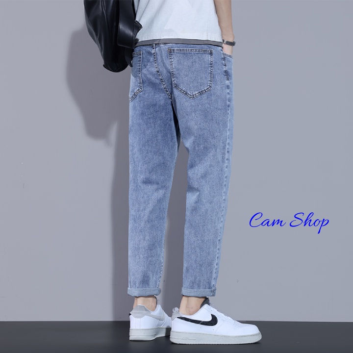 Quần jean quần bò baggy nam nữ ống rộng unisex phong cách Hàn Quốc Cam Shop C03