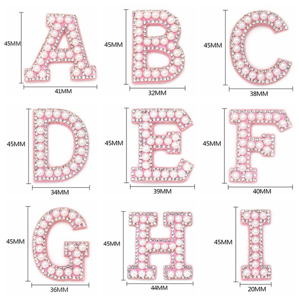 Miếng Dán Trang Trí Quần Áo Hình Chữ Cái | BigBuy360 - bigbuy360.vn